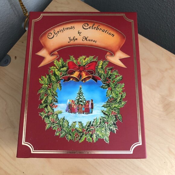 John Huras Santa Christmas Celebration Glass Ornament Neiman Marcus 20081 - Picture 2 of 12